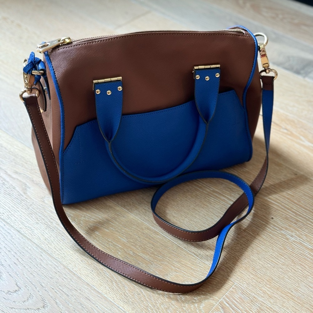 Hayden Harnett dual tone Sandrine Satchel / tote bag